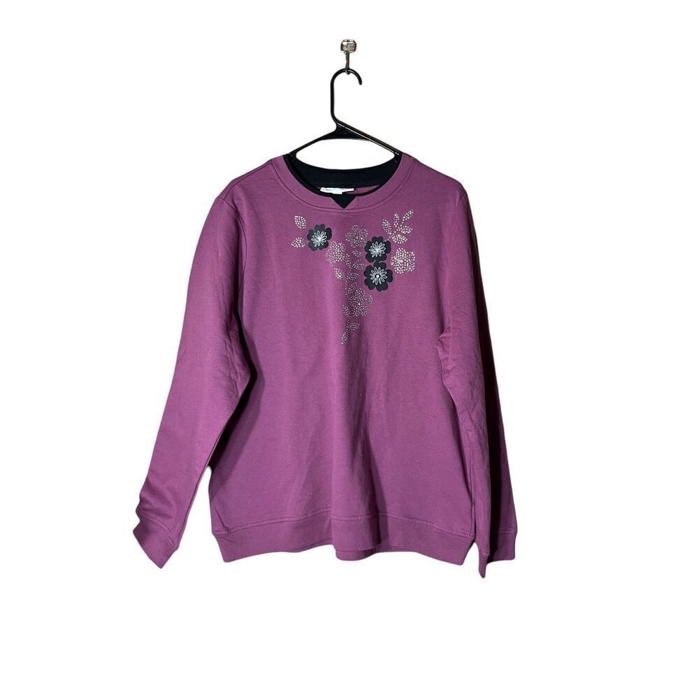 Breckenridge Grandma Flower Print Sweater Size XL